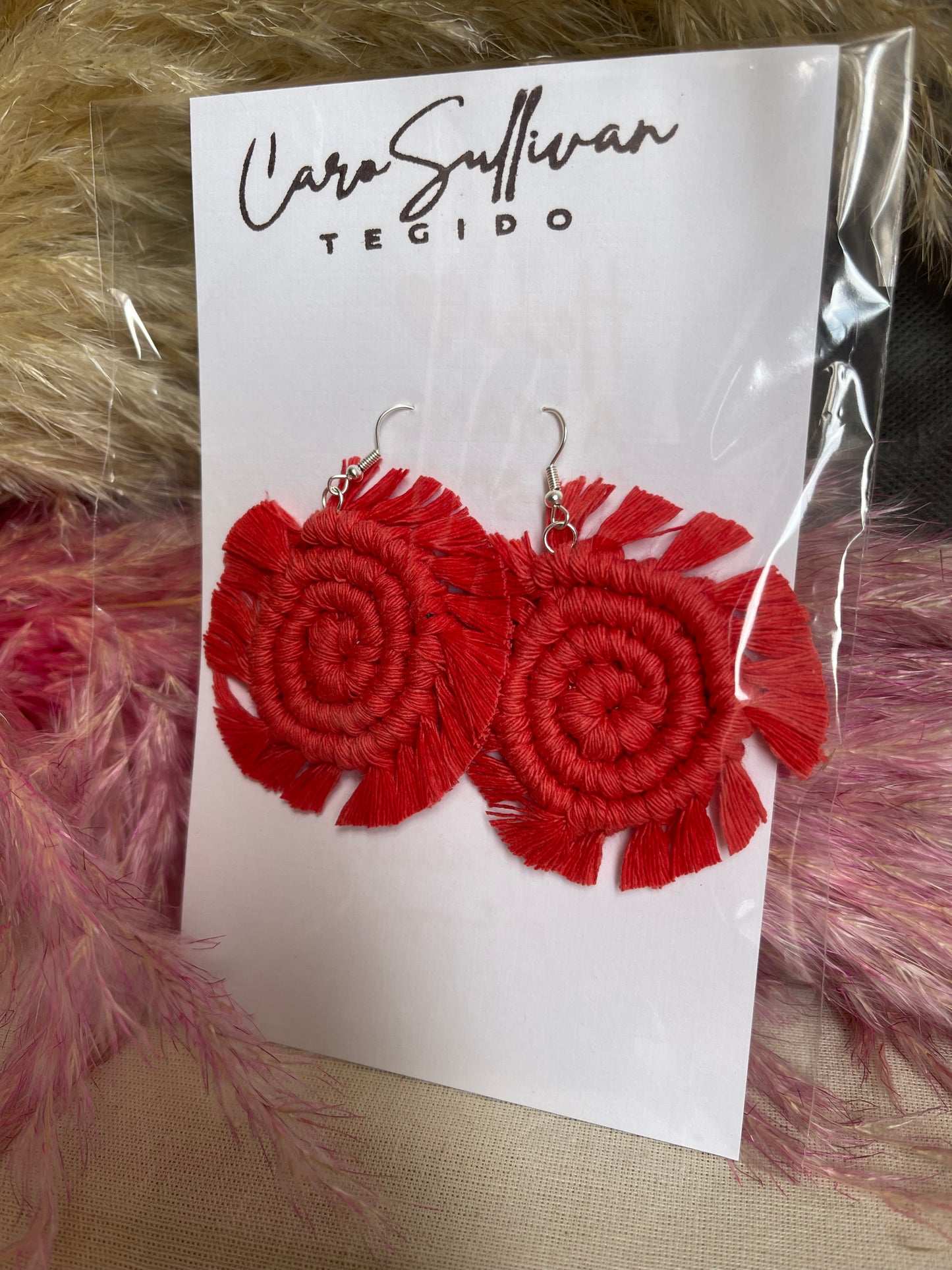 Aretes Macramé (Espiral)