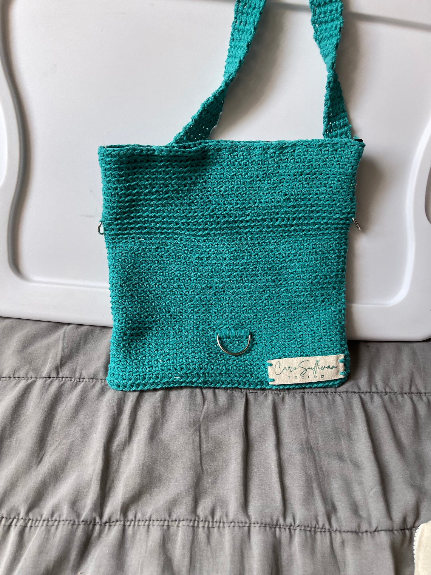 Bolsa tejida a crochet