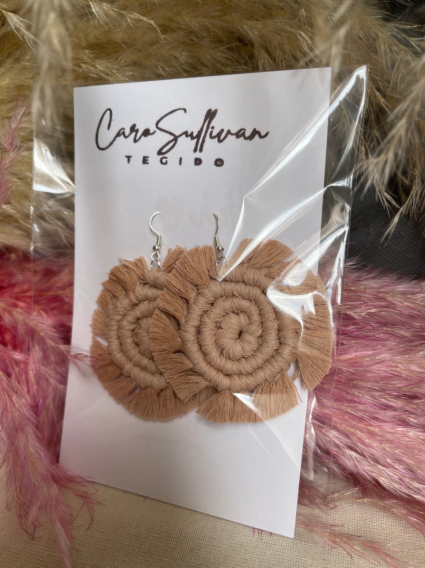 Aretes Macramé (Espiral)