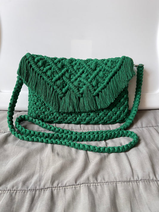 Bolsa tejida en Macramé (modelo 2)