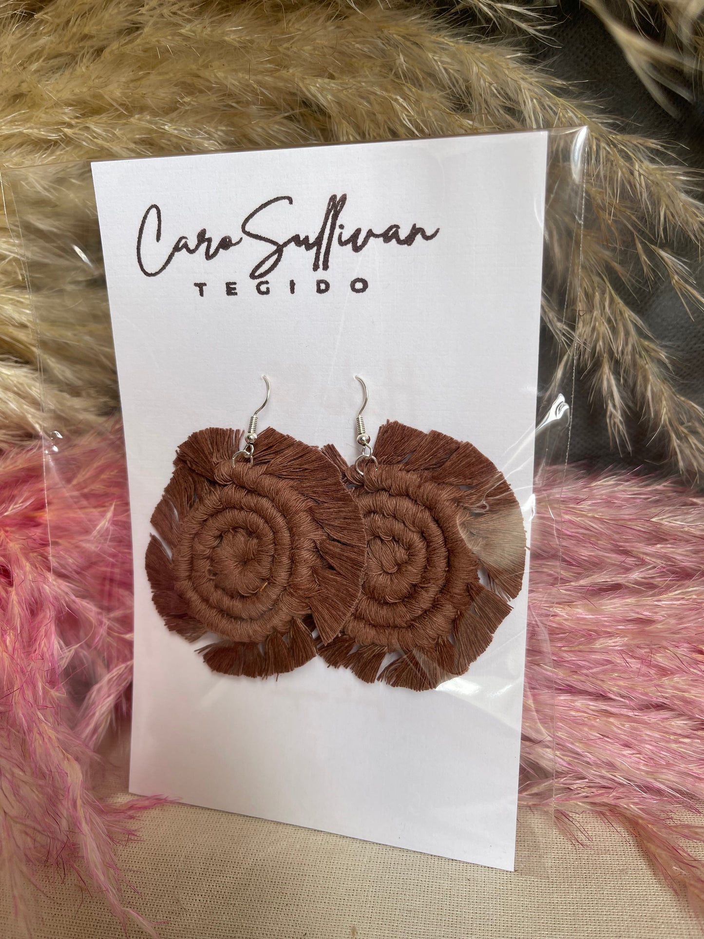 Aretes Macramé (Espiral)