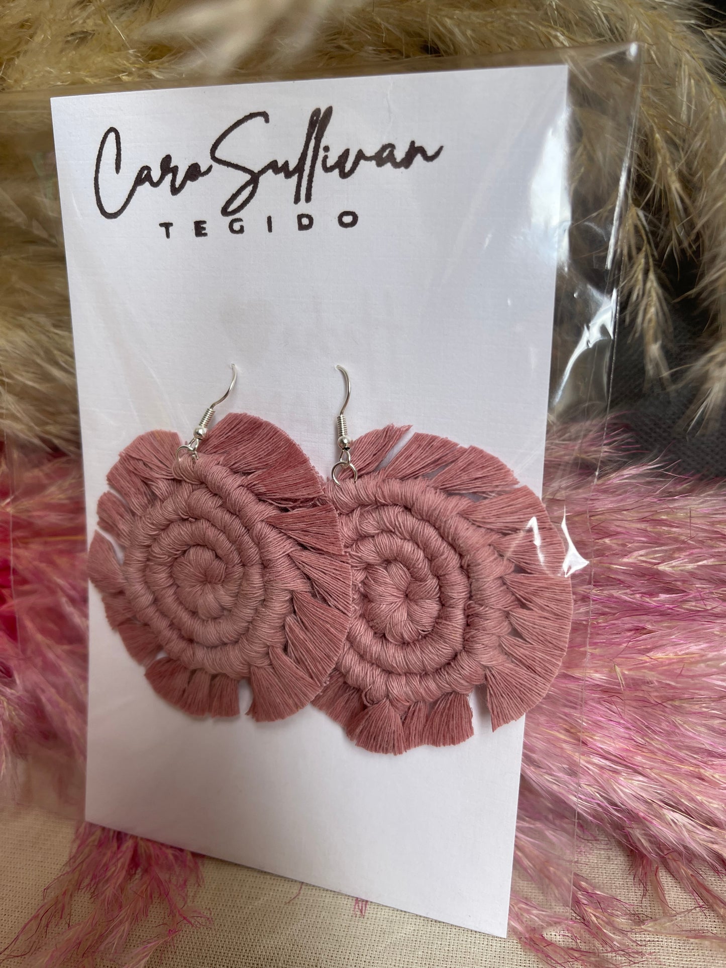 Aretes Macramé (Espiral)