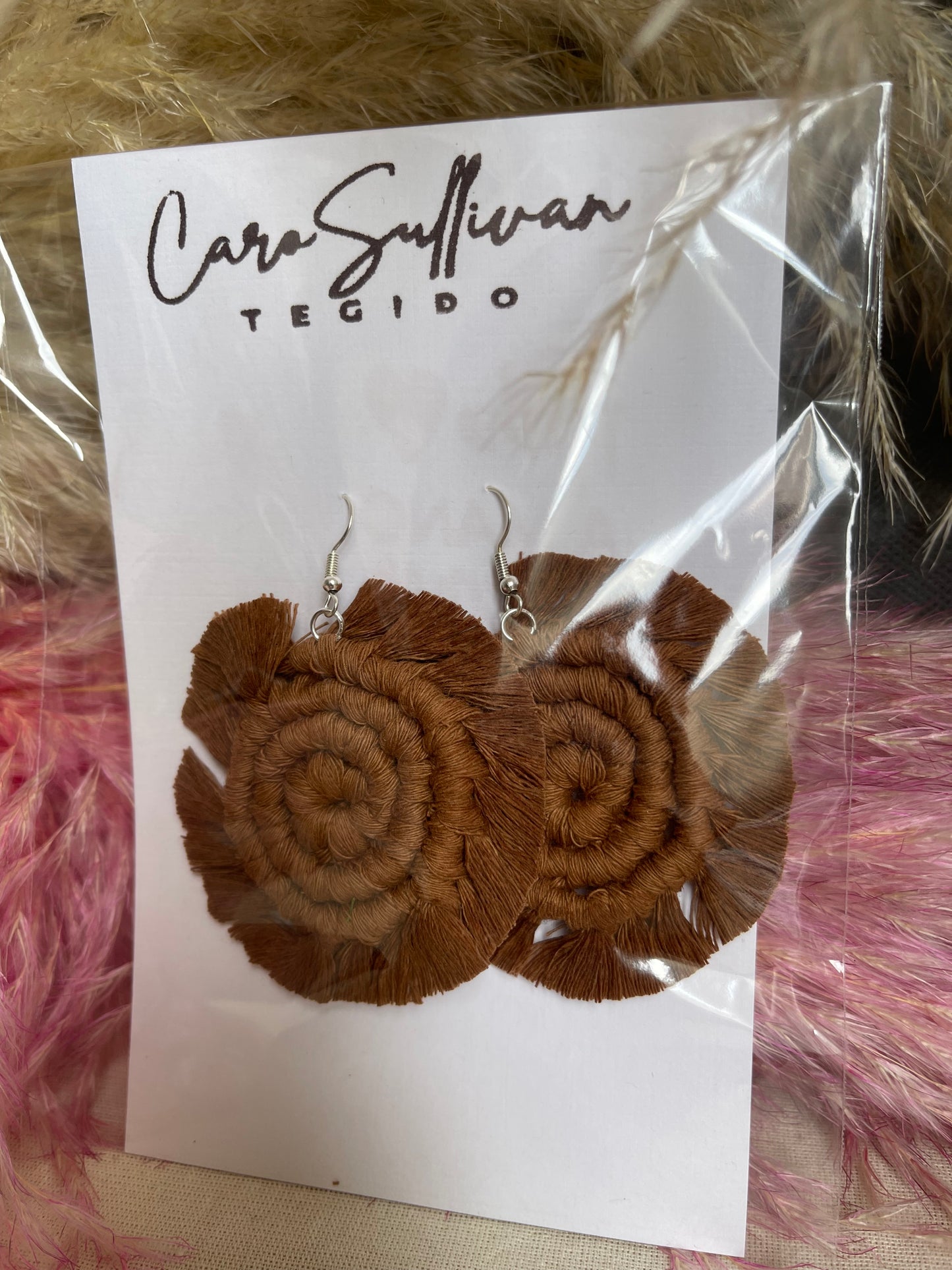 Aretes Macramé (Espiral)