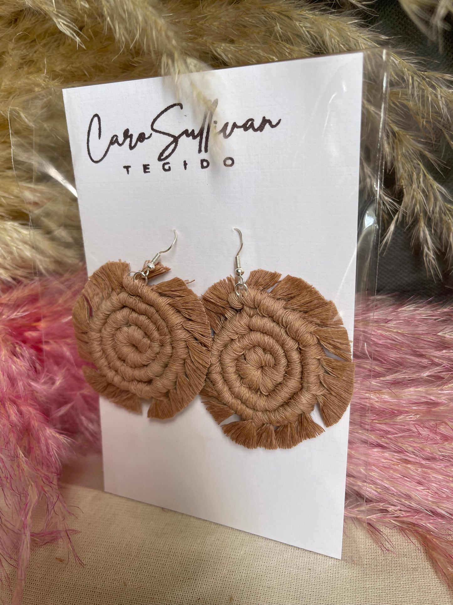 Aretes Macramé (Espiral)